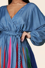 Load image into Gallery viewer, ✨Raquel Twirl Denim Mini Flare Dress✨