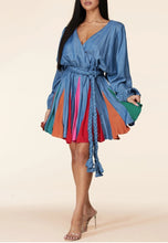 Load image into Gallery viewer, ✨Raquel Twirl Denim Mini Flare Dress✨