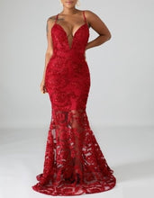 Load image into Gallery viewer, Princess Lace Mermaid Dress