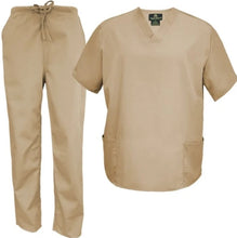 Load image into Gallery viewer, Natural Uniforms (brand) Unisex V Neck Scrub Set
