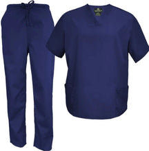 Load image into Gallery viewer, Natural Uniforms (brand) Unisex V Neck Scrub Set
