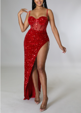 Load image into Gallery viewer, Sasha Sizzle Maxi Dress