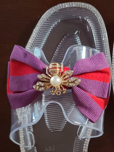 New Style "Bee Bow" Sandals - Clear - INSTOCK NOW!!!