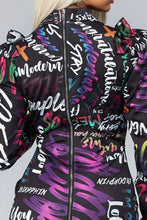 Load image into Gallery viewer, Nakia Graffiti Bodycon Mini Dress
