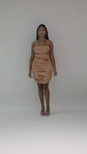 Load and play video in Gallery viewer, Cyprus &quot;Copper&quot; Party Dress
