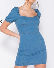 Load image into Gallery viewer, Jenny Denim Mini Bodycon Dress
