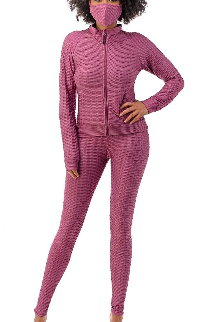 Denita Jogger Set with Matching Mask