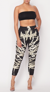 Lace-Up Natural Color Pants Pre-Order