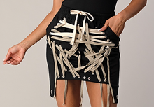 Load image into Gallery viewer, Lace-Up Natural Color Skirt Pre-Order
