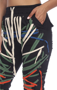 Lace-Up Colorful Pants Pre-Order