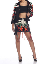 Load image into Gallery viewer, Lace-Up Colorful Skirt Pre-Order
