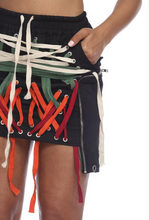 Load image into Gallery viewer, Lace-Up Colorful Skirt Pre-Order
