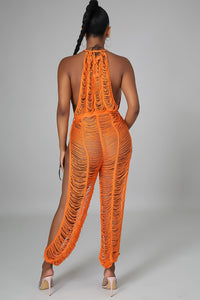 🔥"She Shredded" Cover Up Split Leg Jumpsuit 🔥